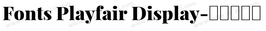 Fonts Playfair Display字体转换